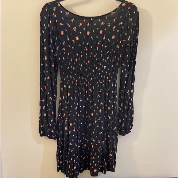 Wild Fable Black Dress with Pink Floral Pattern - Picture 5 of 5